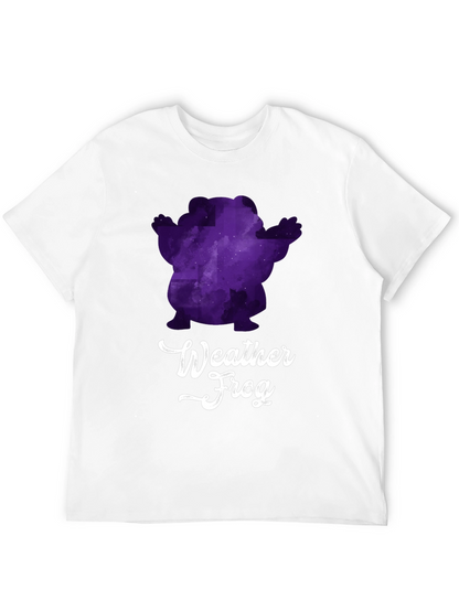 Weather Frog Graphic Tee - Black Cotton T-Shirt