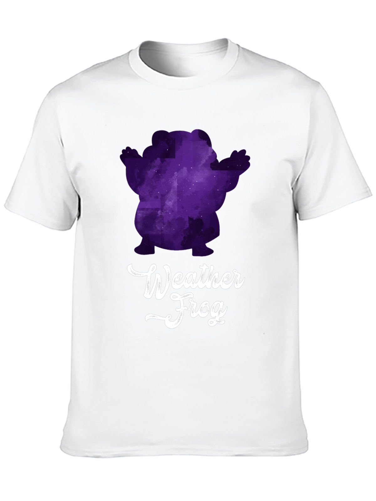 Weather Frog Graphic Tee - Black Cotton T-Shirt