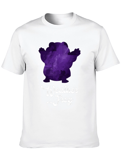 Weather Frog Graphic Tee - Black Cotton T-Shirt