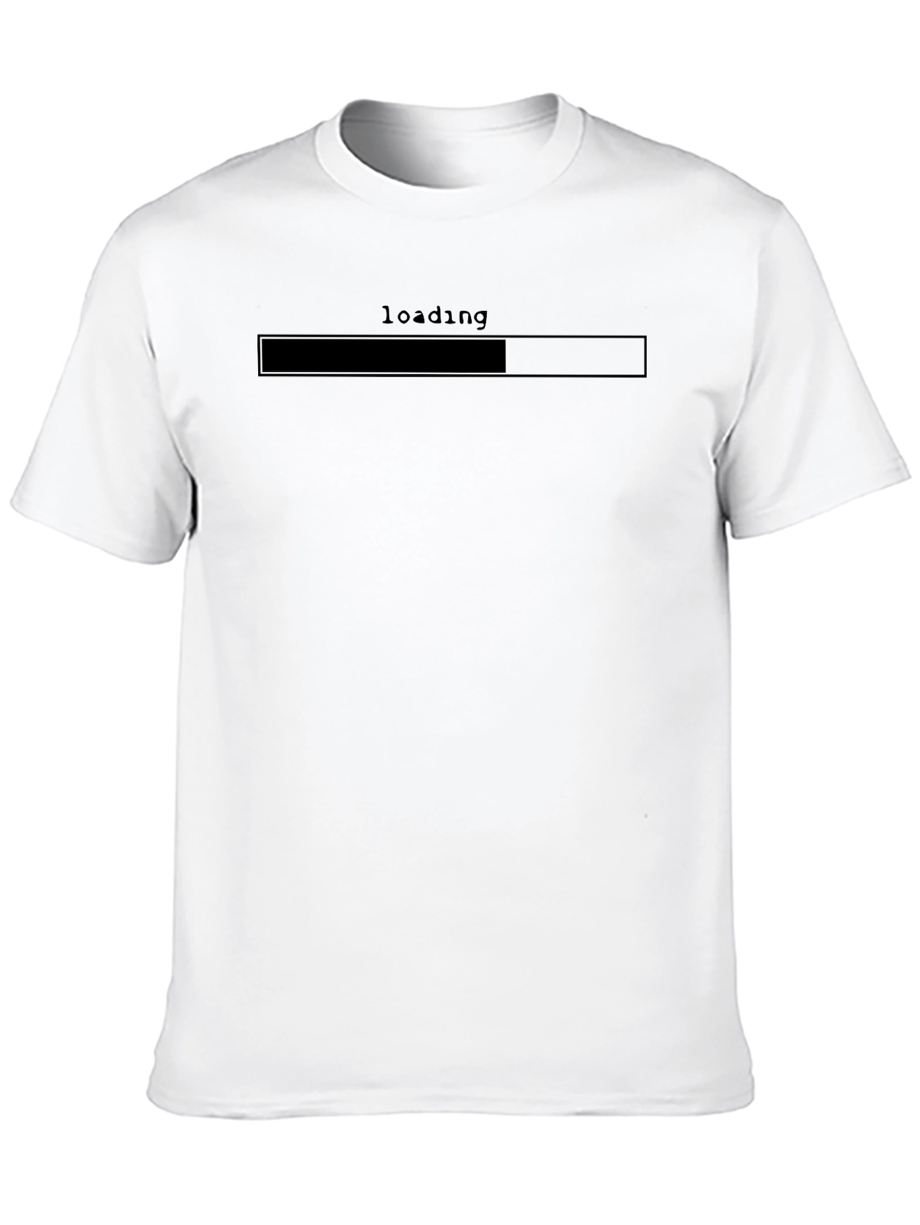 Loading Bar Black T-Shirt | Casual Gamer Tee
