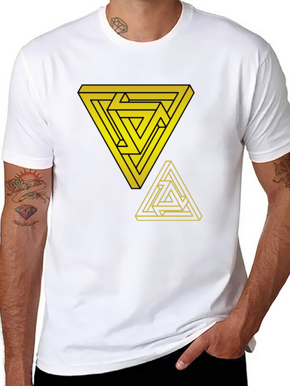 Impossible Triangle Graphic Tee - Mens Black T-Shirt