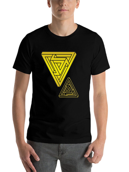 Impossible Triangle Graphic Tee - Mens Black T-Shirt