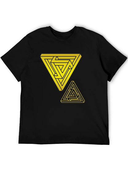 Impossible Triangle Graphic Tee - Mens Black T-Shirt