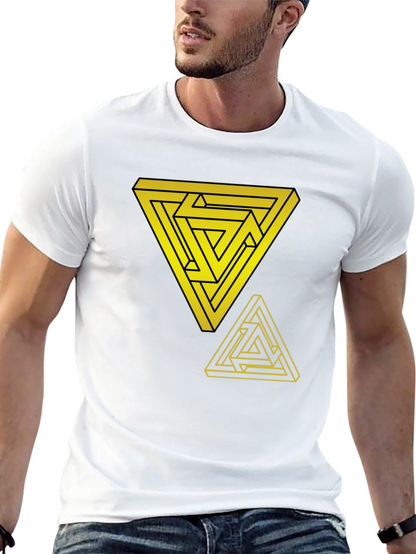 Impossible Triangle Graphic Tee - Mens Black T-Shirt