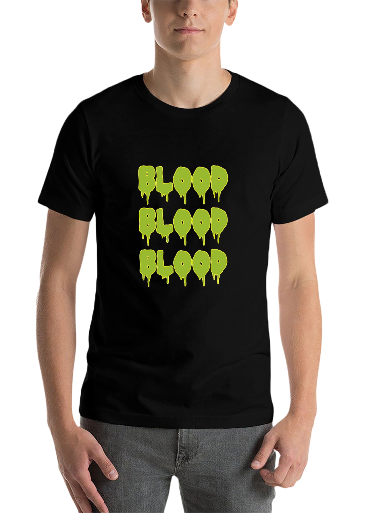 Glow Blood Graphic T-Shirt - Mens Black Tee