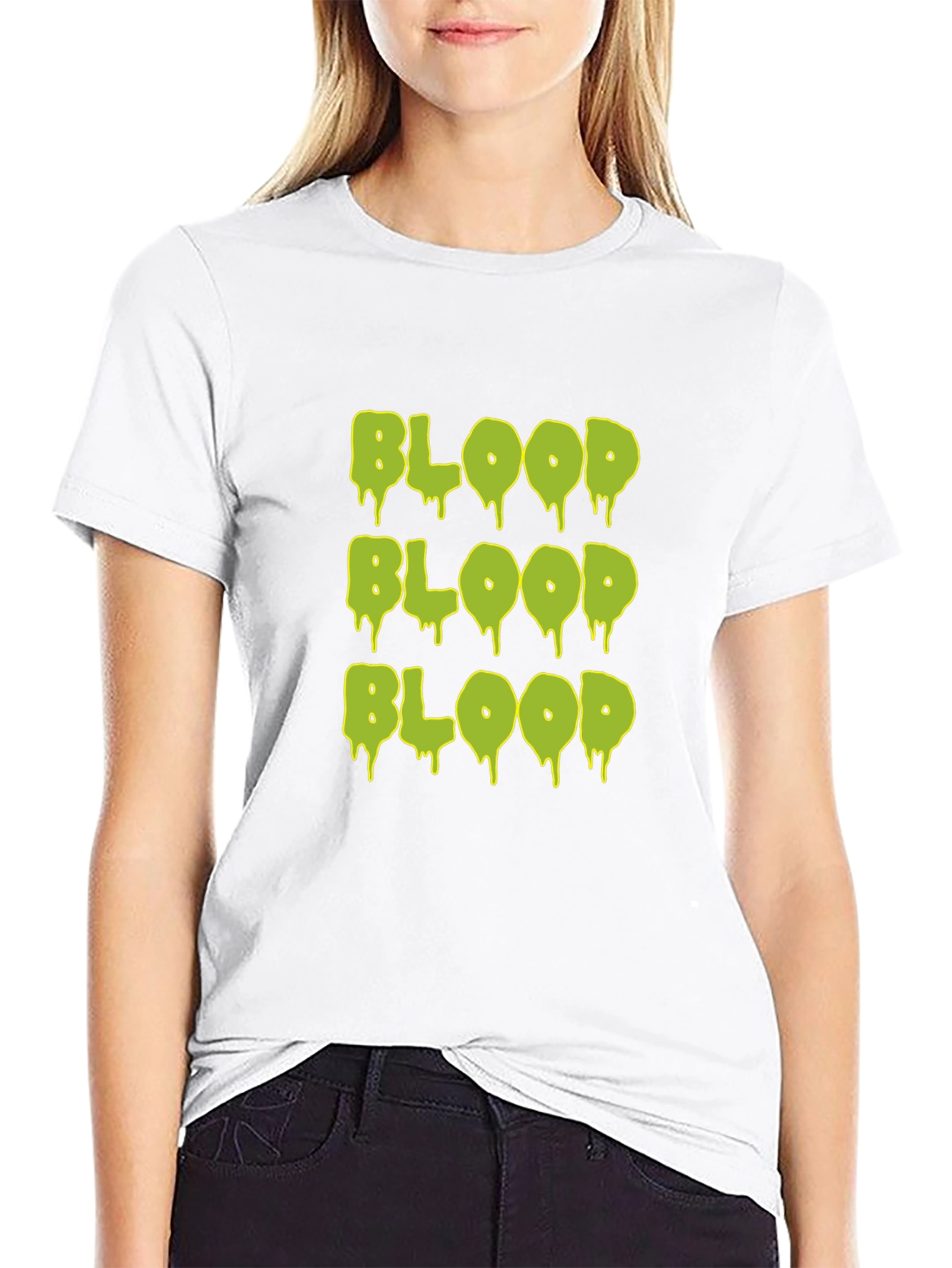 Glow Blood Graphic T-Shirt - Mens Black Tee