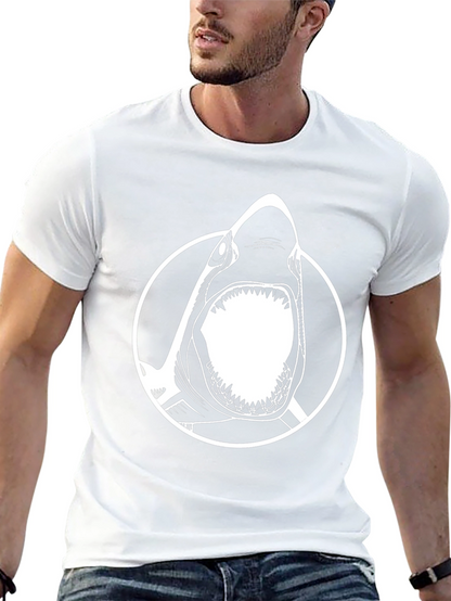 Shark Graphic Tee - Mens Black T-Shirt