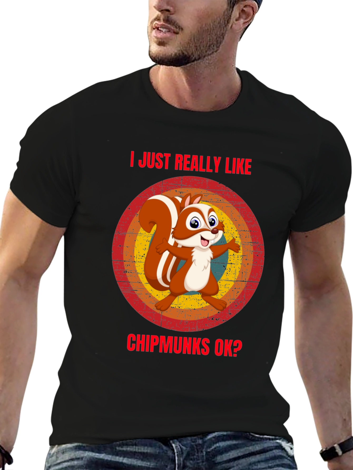 I Like Chipmunks T-Shirt Funny Squirrel Tee