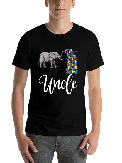 Autism Awareness Uncle Elephant T-Shirt