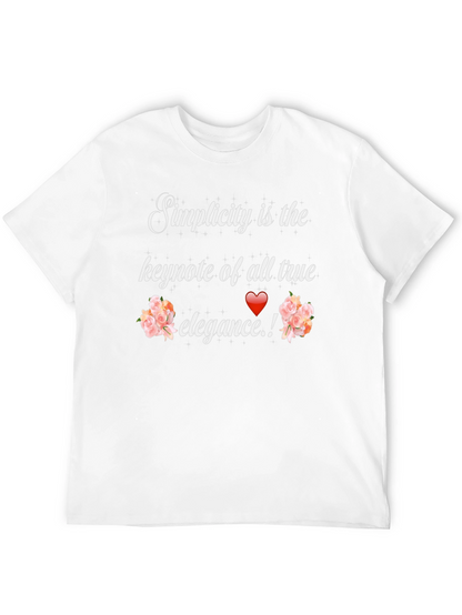 Simplicity Elegance Graphic Tee - Stylish Unisex T-Shirt