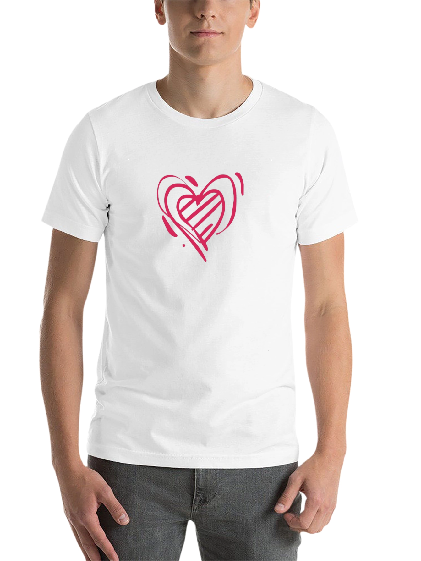 Heart Graphic Black T-Shirt