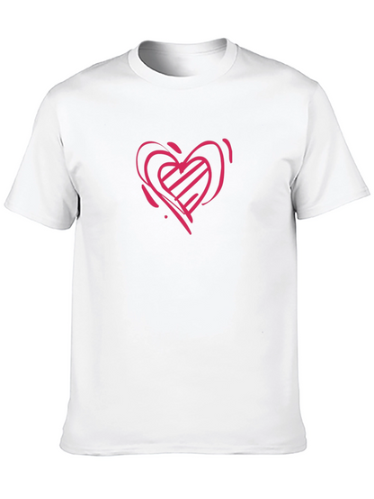 Heart Graphic Black T-Shirt