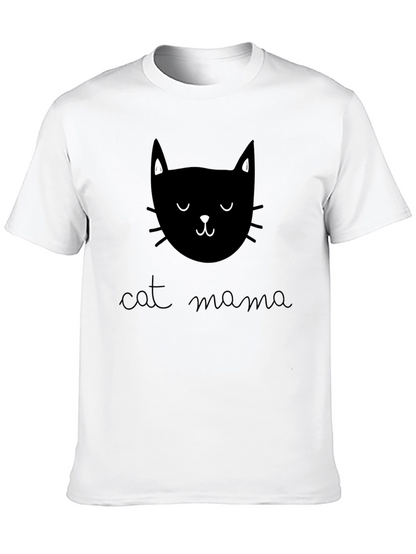 Cat Mama Graphic T-Shirt - Soft Cotton Tee