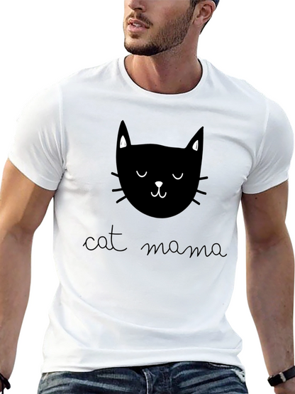 Cat Mama Graphic T-Shirt - Soft Cotton Tee