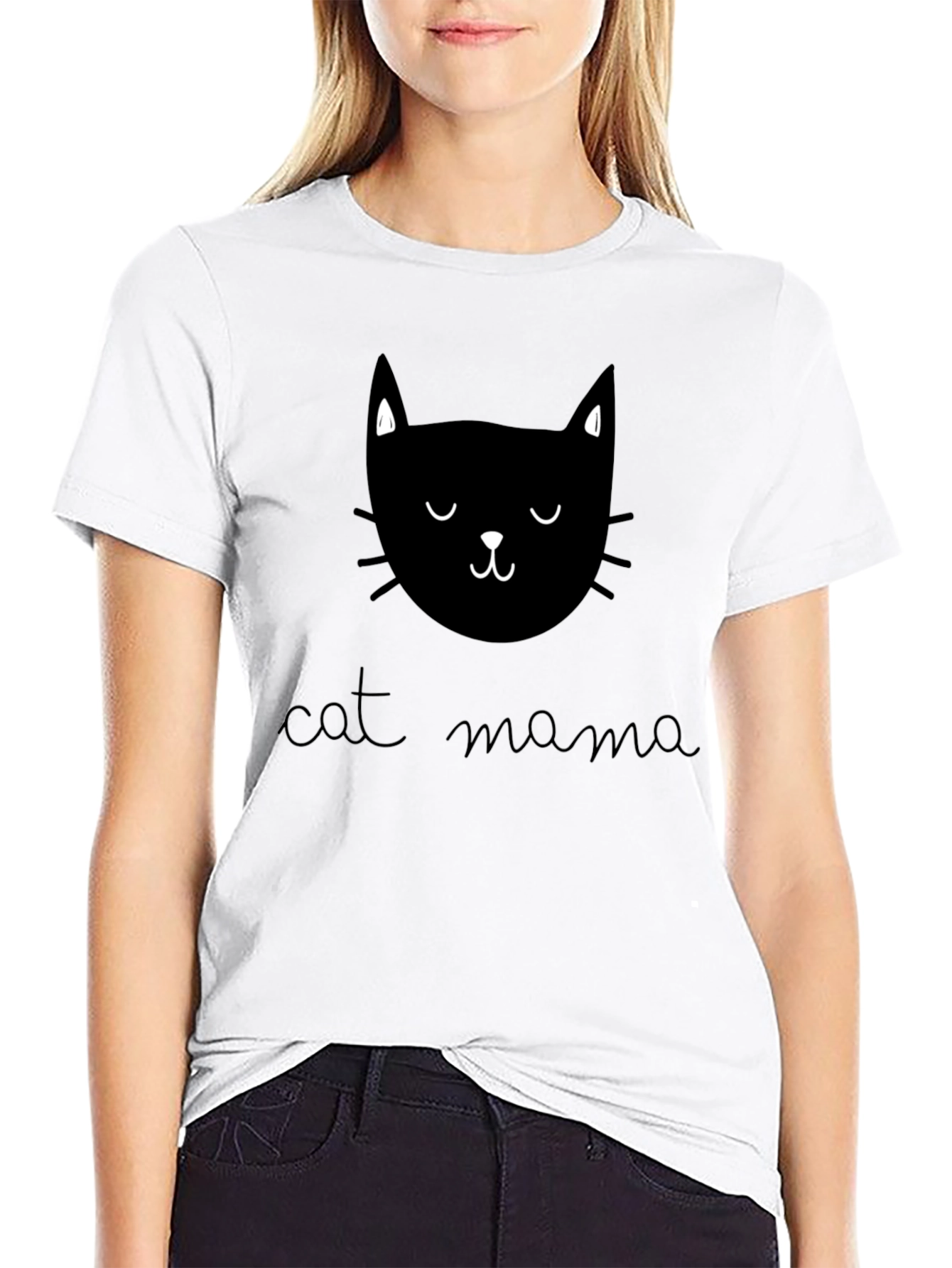 Cat Mama Graphic T-Shirt - Soft Cotton Tee