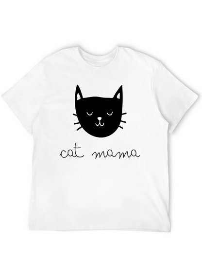 Cat Mama Graphic T-Shirt - Soft Cotton Tee