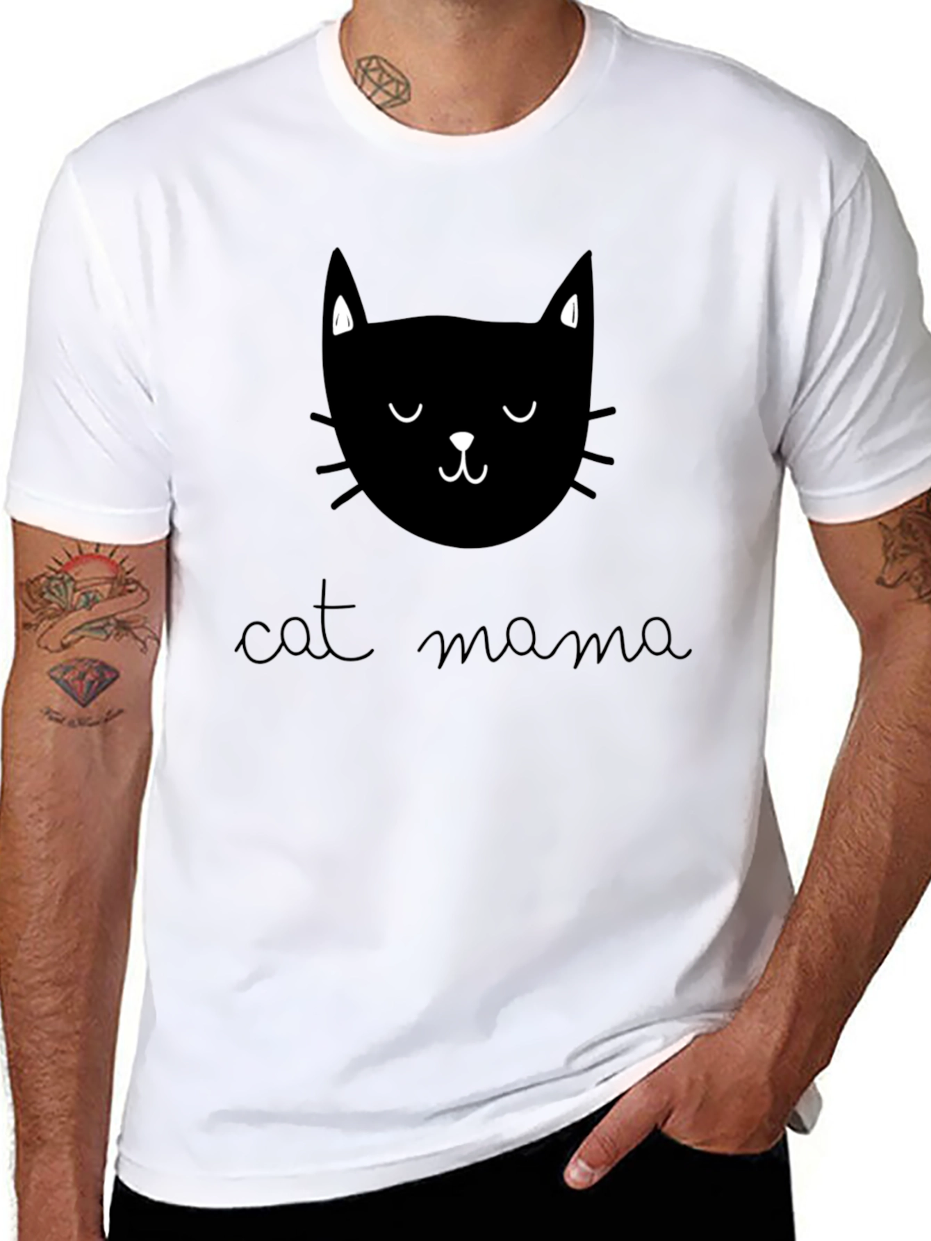 Cat Mama Graphic T-Shirt - Soft Cotton Tee