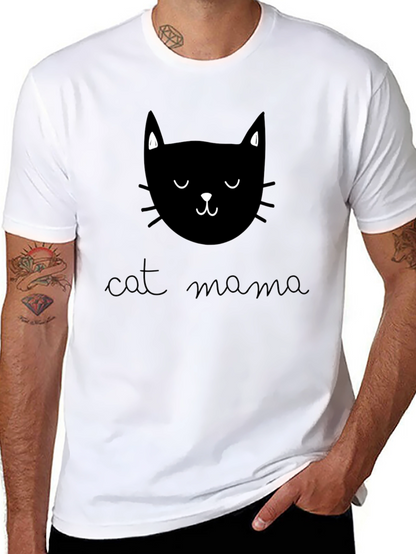 Cat Mama Graphic T-Shirt - Soft Cotton Tee