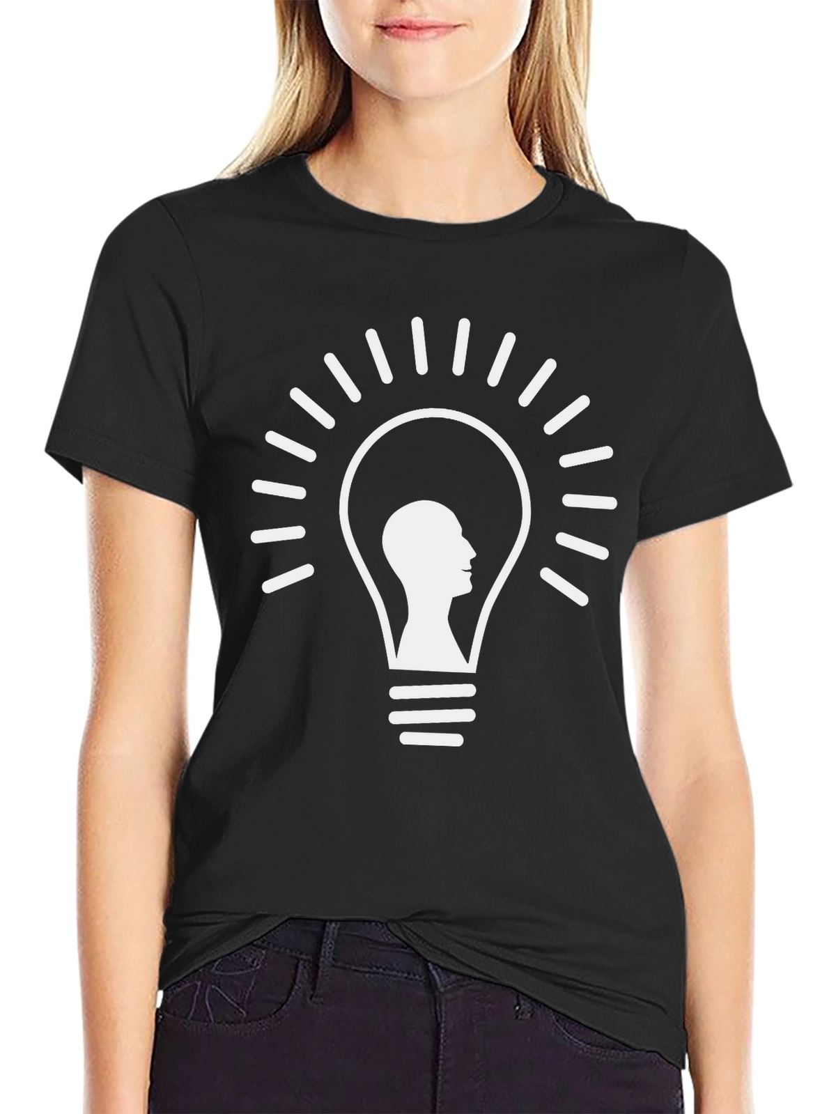 Light Bulb Idea T-Shirt - Think Outside the Box!