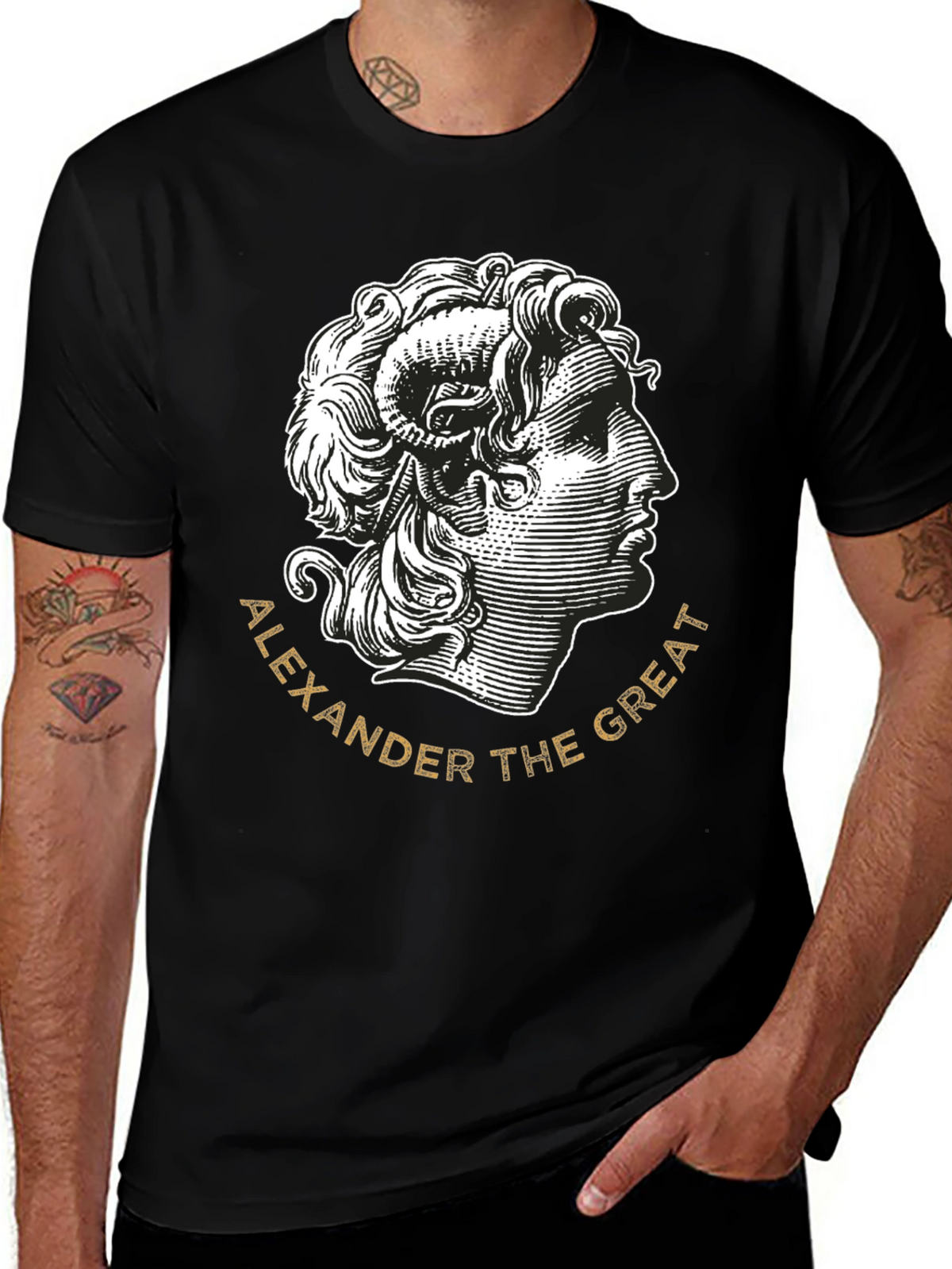 Alexander the Great Black T-Shirt