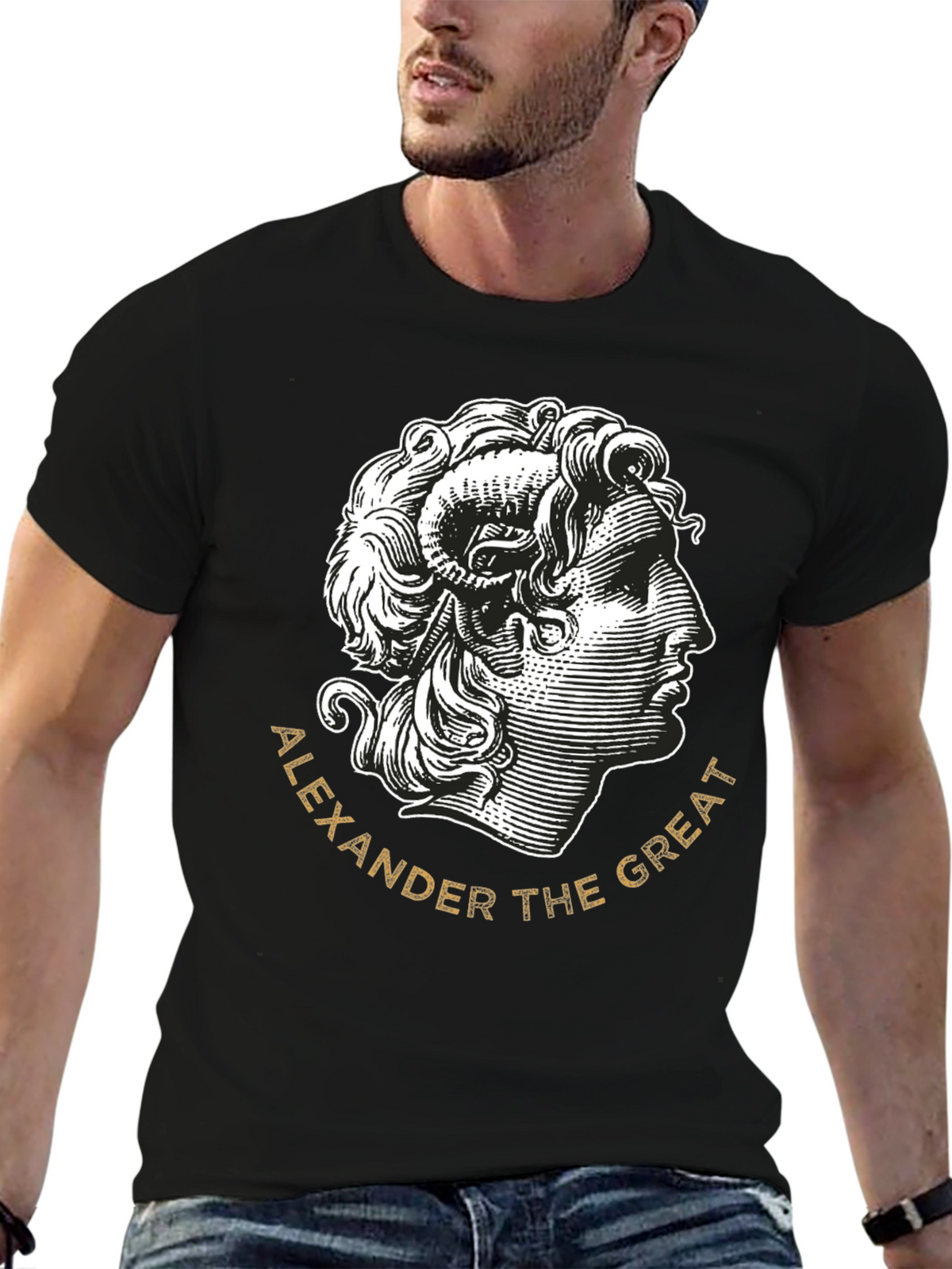 Alexander the Great Black T-Shirt