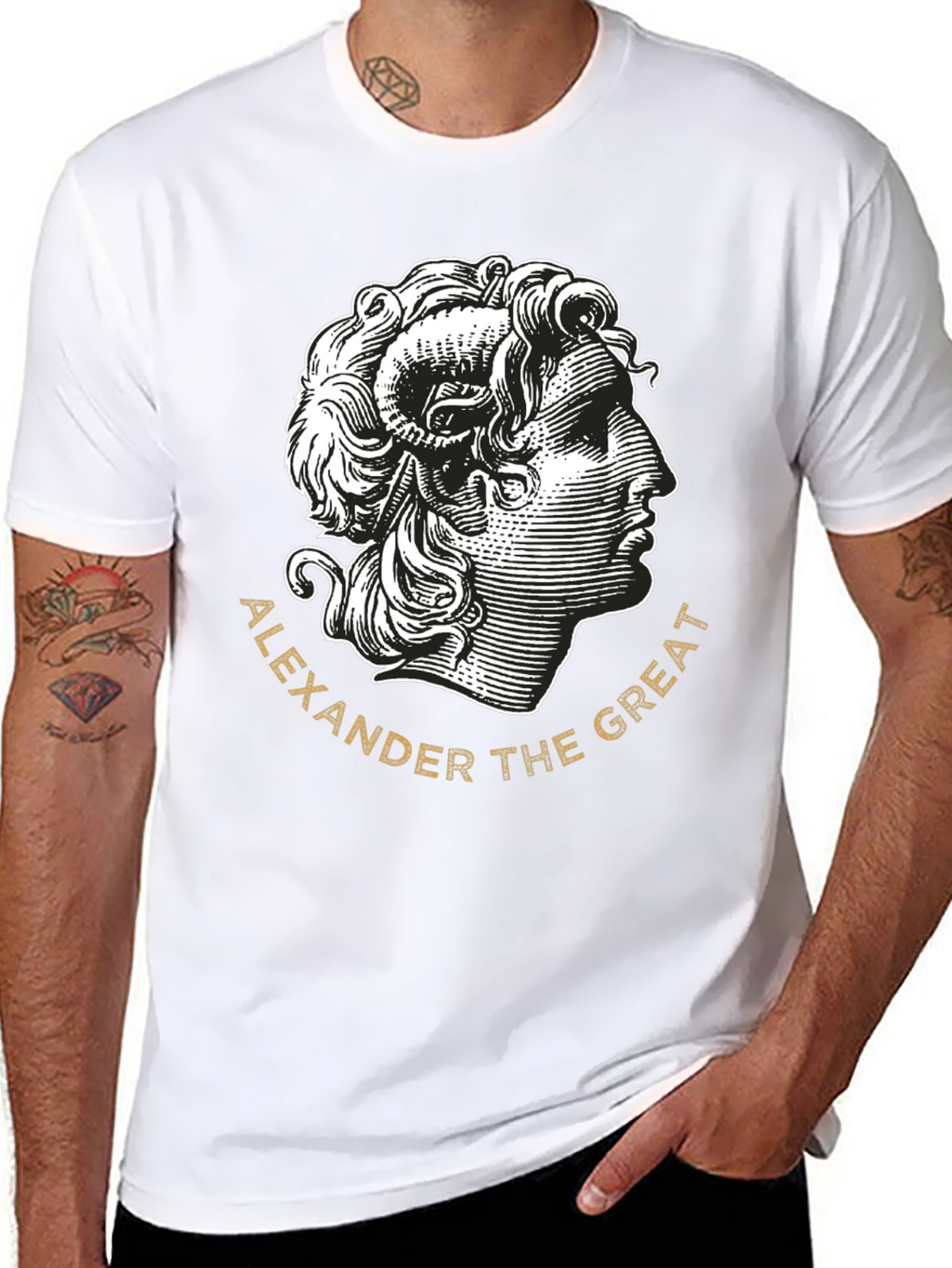 Alexander the Great Black T-Shirt