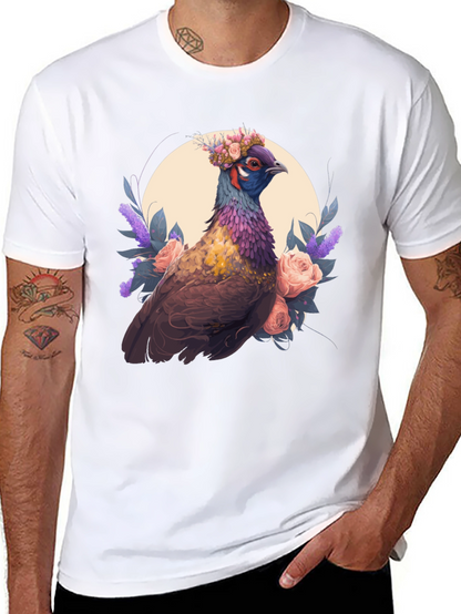 Floral Pheasant Graphic Tee