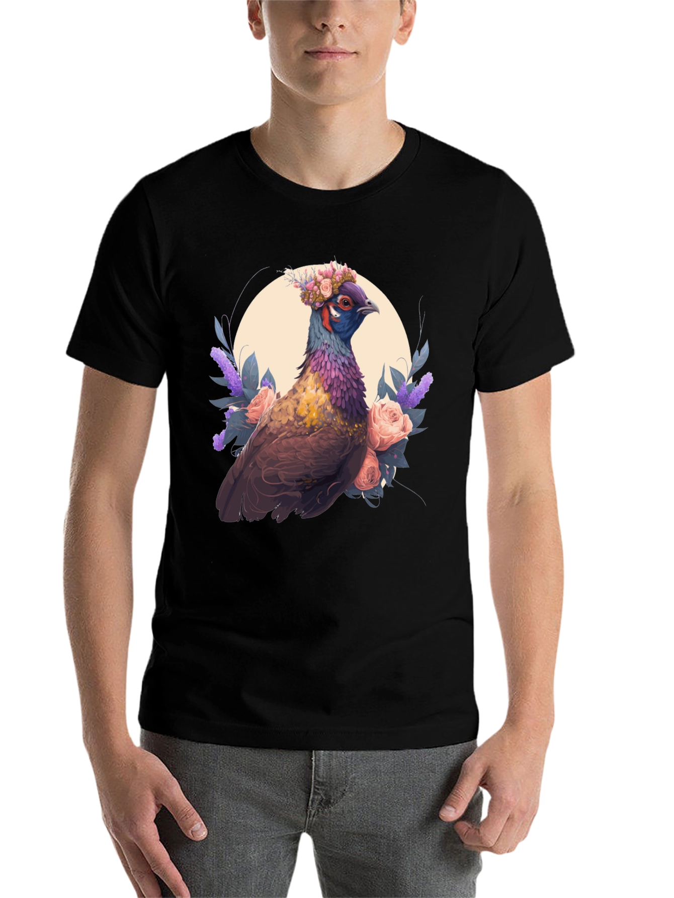 Floral Pheasant Graphic Tee