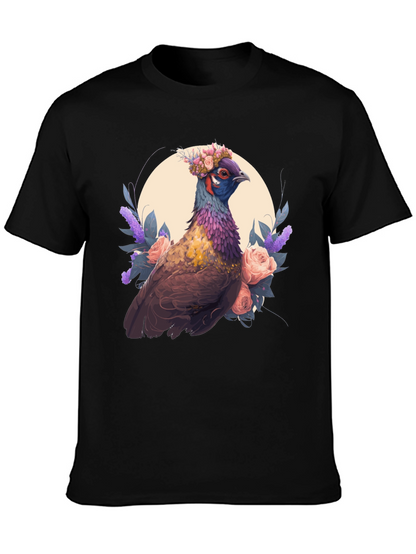 Floral Pheasant Graphic Tee
