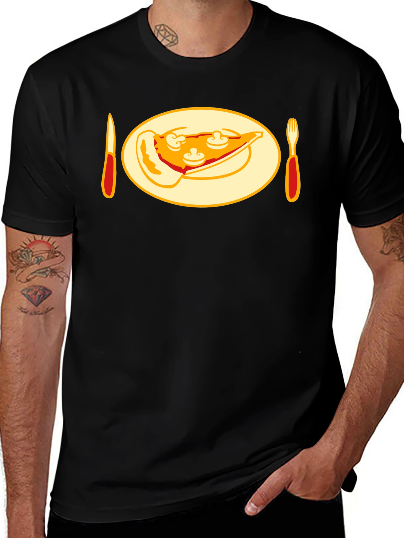 Pizza Slice Graphic Tee - Foodie T-Shirt