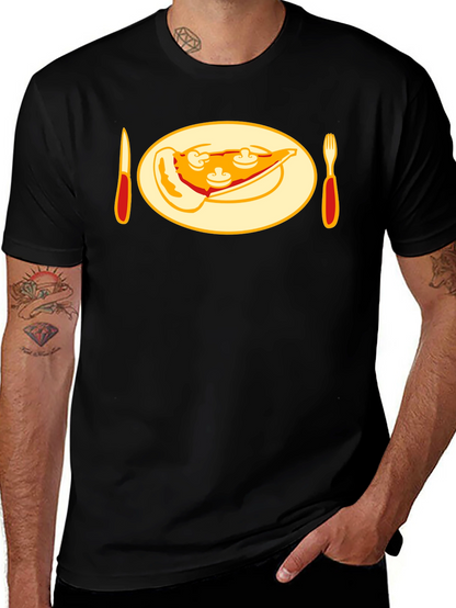 Pizza Slice Graphic Tee - Foodie T-Shirt