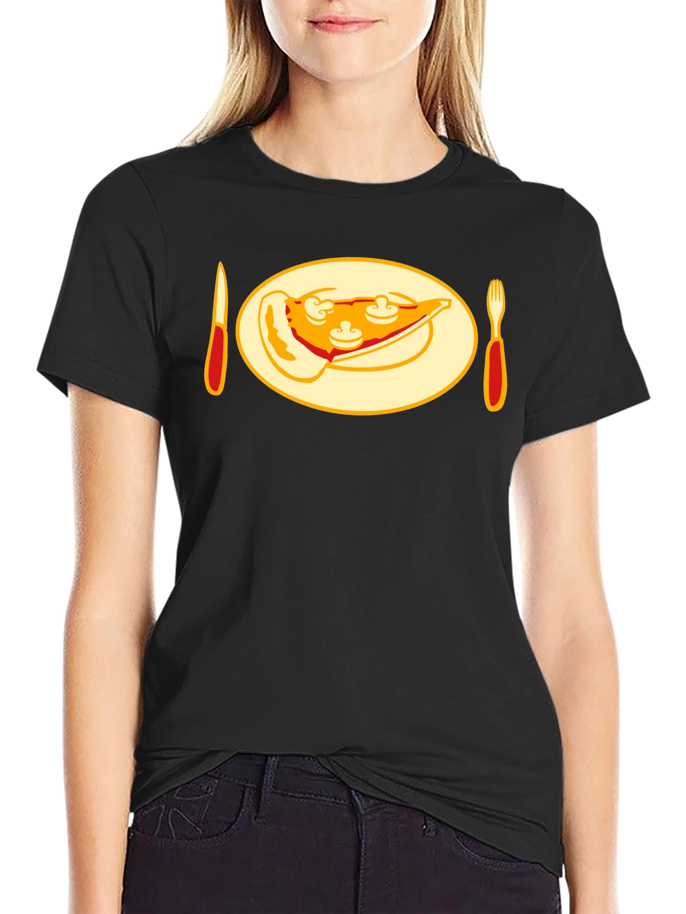Pizza Slice Graphic Tee - Foodie T-Shirt
