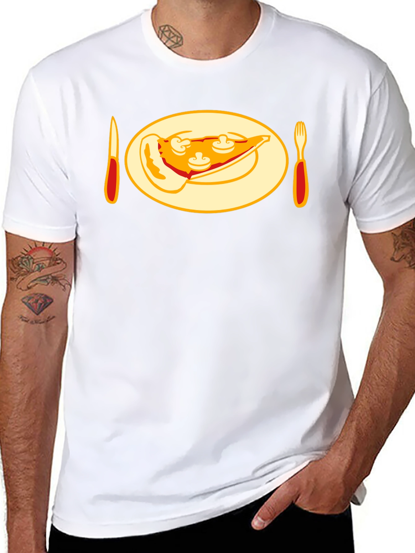 Pizza Slice Graphic Tee - Foodie T-Shirt