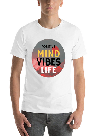 Positive Vibes Life T-Shirt - Black Graphic Tee