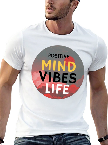 Positive Vibes Life T-Shirt - Black Graphic Tee