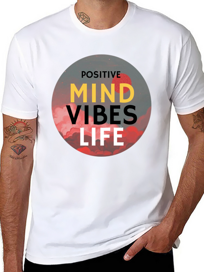 Positive Vibes Life T-Shirt - Black Graphic Tee