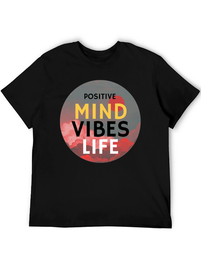 Positive Vibes Life T-Shirt - Black Graphic Tee