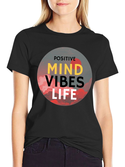 Positive Vibes Life T-Shirt - Black Graphic Tee