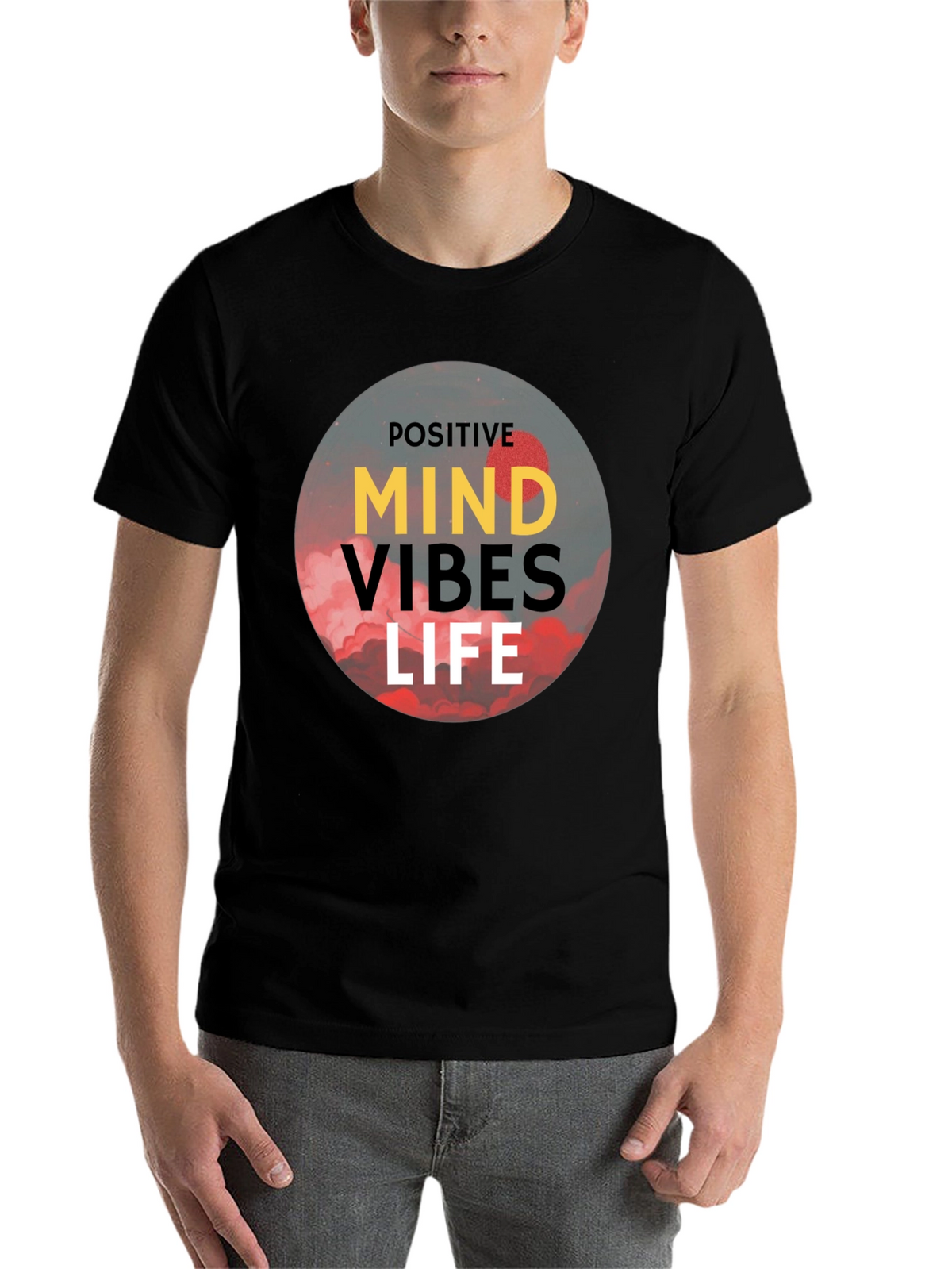 Positive Vibes Life T-Shirt - Black Graphic Tee
