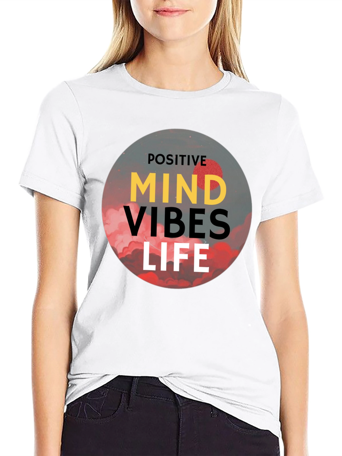 Positive Vibes Life T-Shirt - Black Graphic Tee