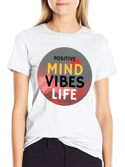 Positive Vibes Life T-Shirt - Black Graphic Tee