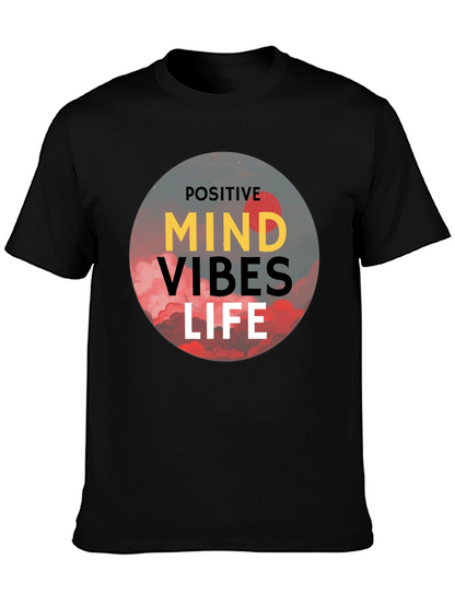 Positive Vibes Life T-Shirt - Black Graphic Tee