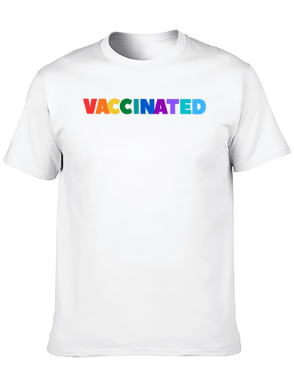 Vaccinated Pride Rainbow Tee