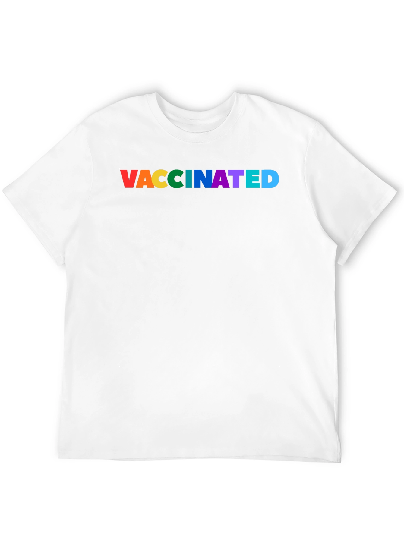 Vaccinated Pride Rainbow Tee