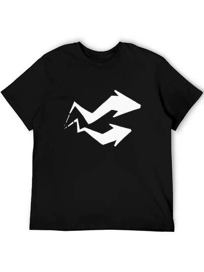 Arrow Graphic Tee - Black Cotton Blend