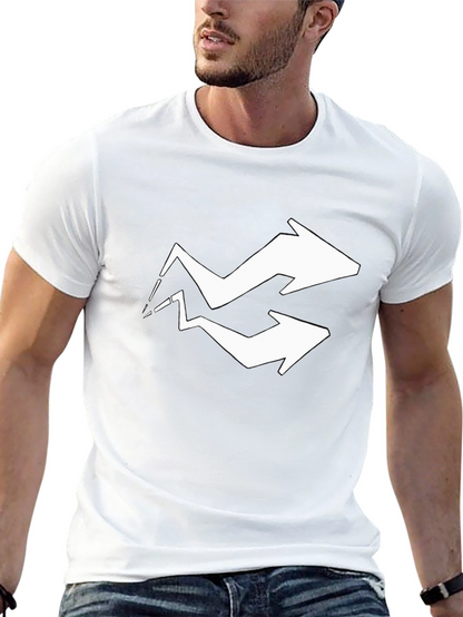 Arrow Graphic Tee - Black Cotton Blend