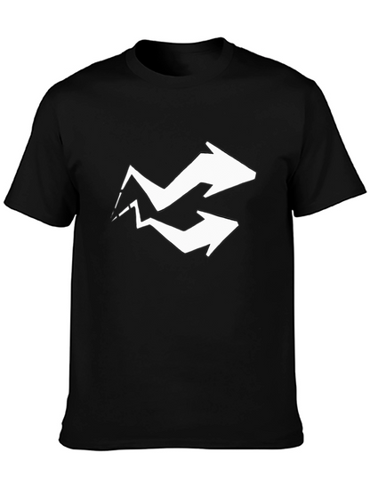 Arrow Graphic Tee - Black Cotton Blend