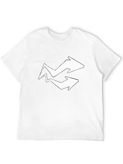 Arrow Graphic Tee - Black Cotton Blend