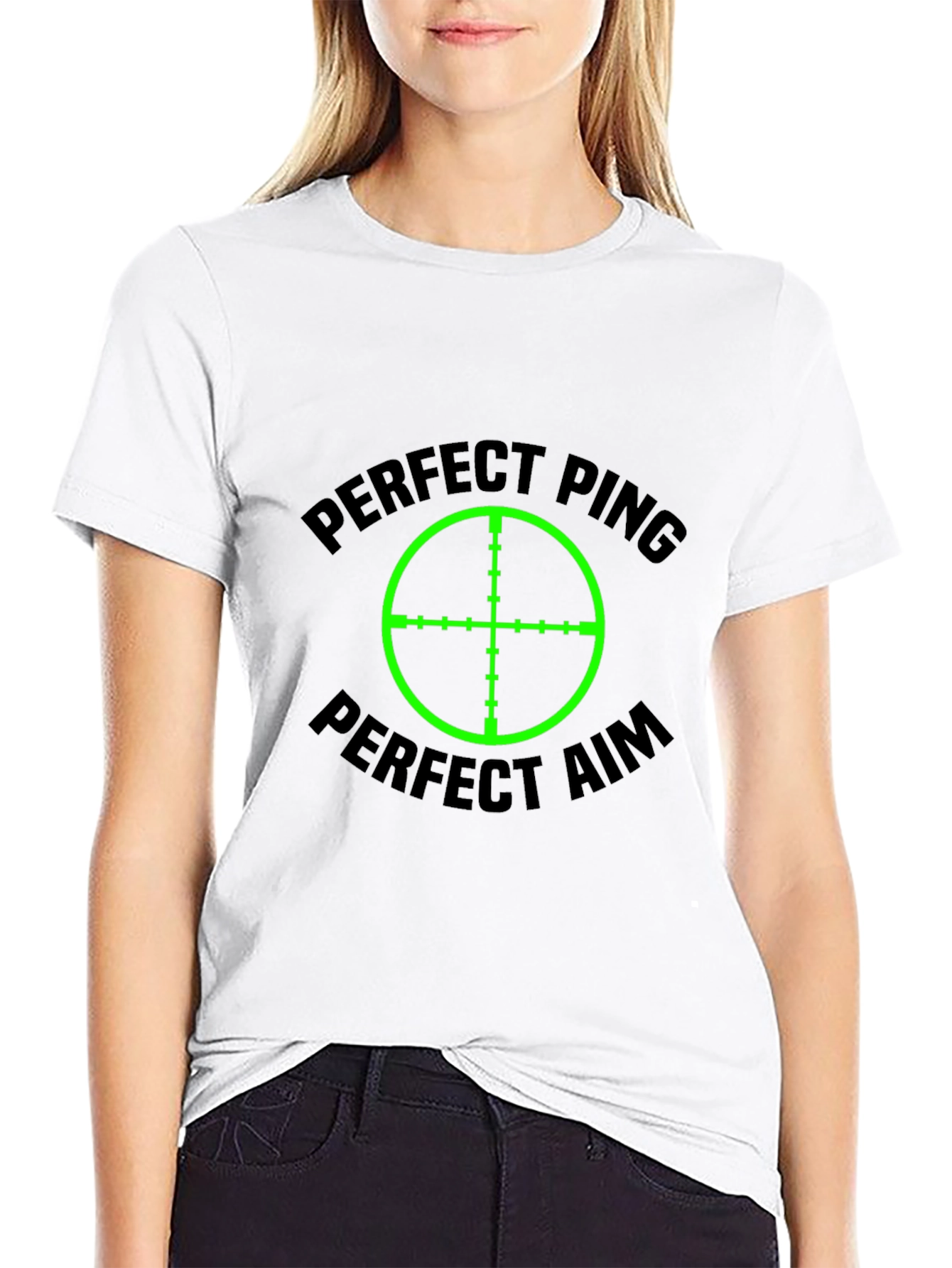 Perfect Ping Aim Black T-Shirt