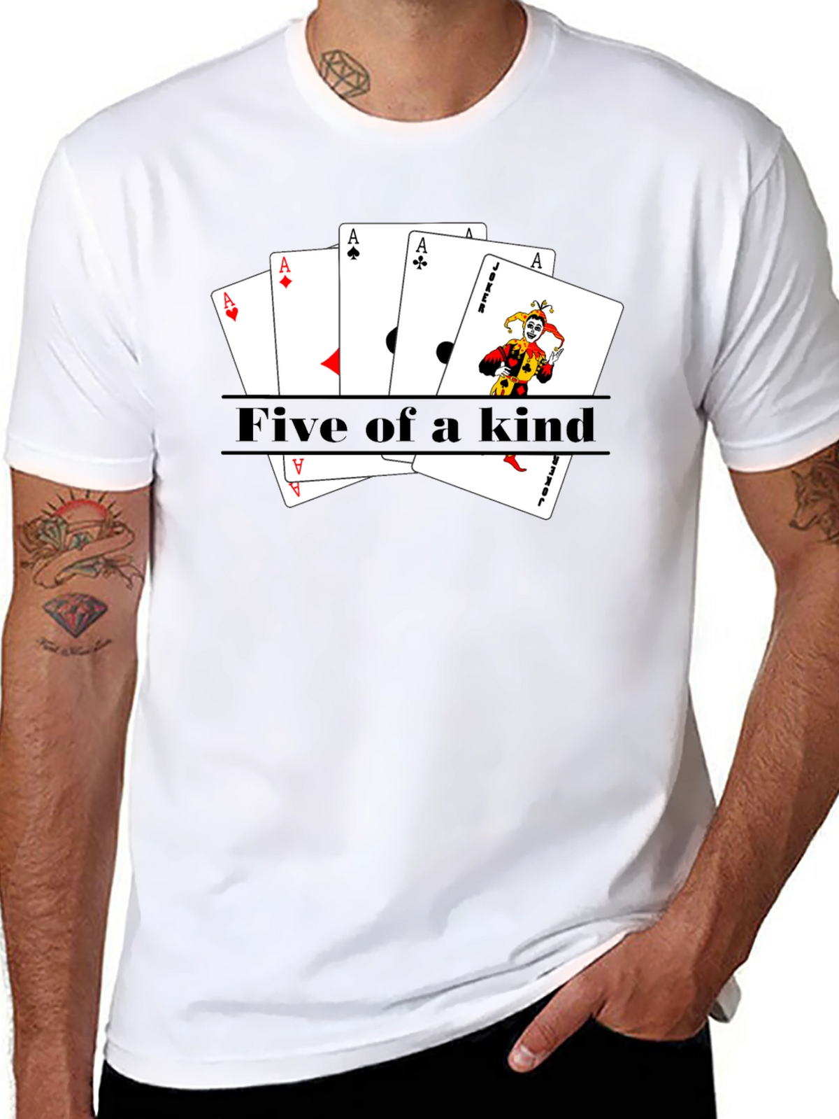 Five of a Kind Poker T-Shirt
